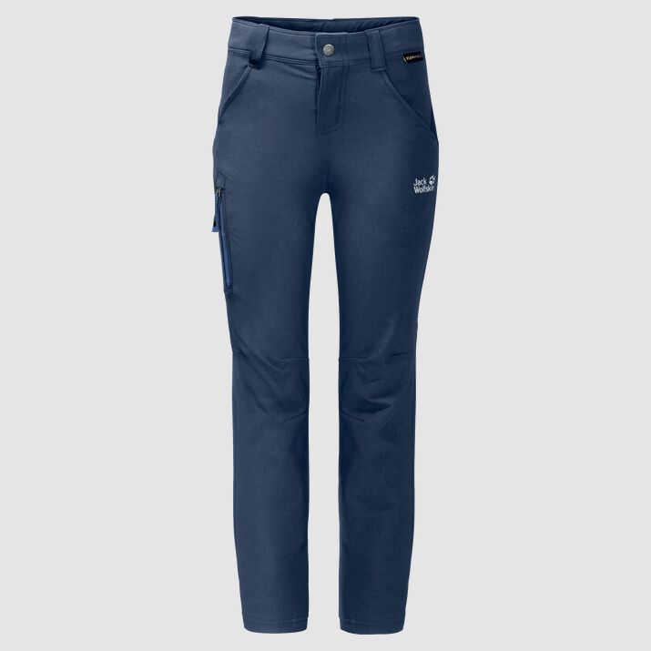 Pantalones Softshell Jack Wolfskin Activate Niños Azul Marino Mexico-6912341